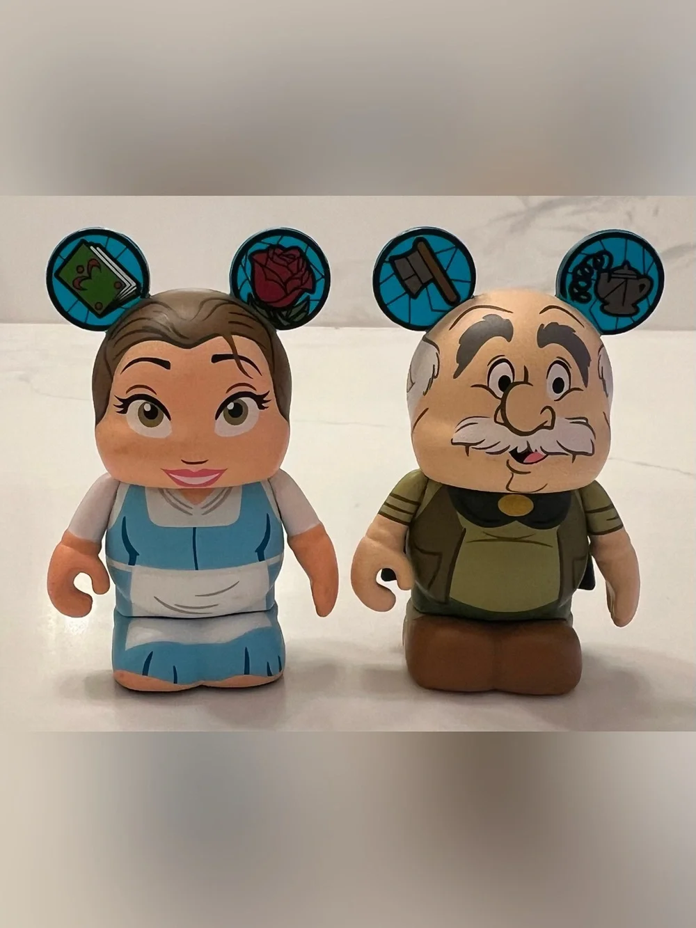 Belle and Maurice Disney Vinylmation Figures: The Beauty and the Beast Series 1